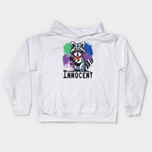 The Raccoon is Innocent Kids Hoodie